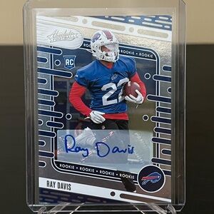 Ray Davis Buffalo Bills Absolute Autograph Rookie RC NFL Trading Card 🔥🏈 RB